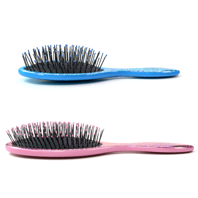 MagicSpell Pro 2 Piece Brush-Set for All Hair Types (Shiny Pink & Blue)