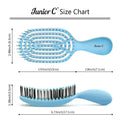Patented Venting hair brush Junior C - Blue