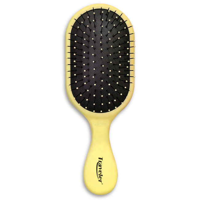Patented Travel hair brush Traveler - Yellow